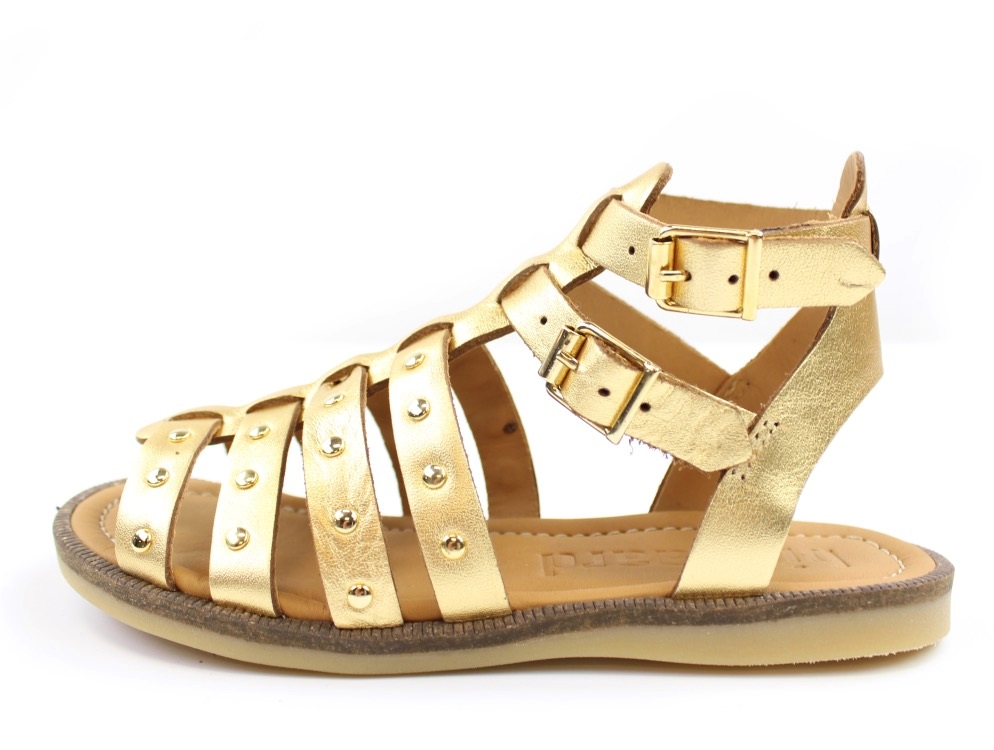 sandal guld gladiator til store piger | Tilbud