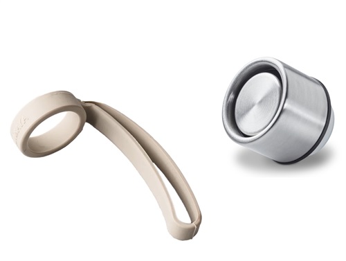 Aya&Ida Cream Beige Flaskestrop Og Sportslåg Til Drikkeflaske