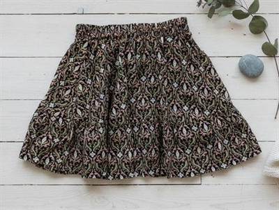 Sofie Schnoor Girls nederdel sort mønster