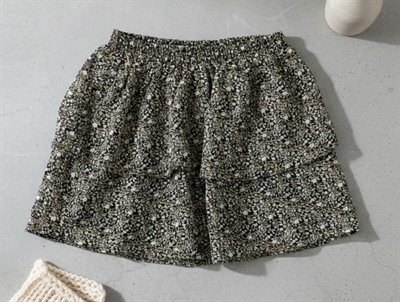 Sofie Schnoor Girls nederdel sort mønster