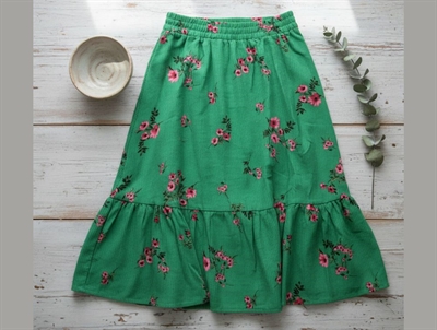 Sofie Schnoor Girls nederdel grøn blomster