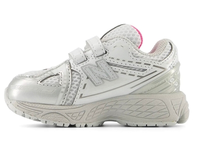 New Balance 1906 sneaker sølv med velcro og mesh