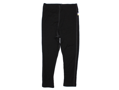 Joha Sort Legging Merinould/silke - Str. 120cm (116/122cm)