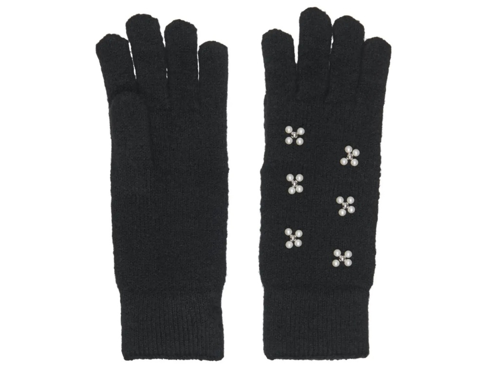 Kids Only Handsker Black Pearl Med Perler
