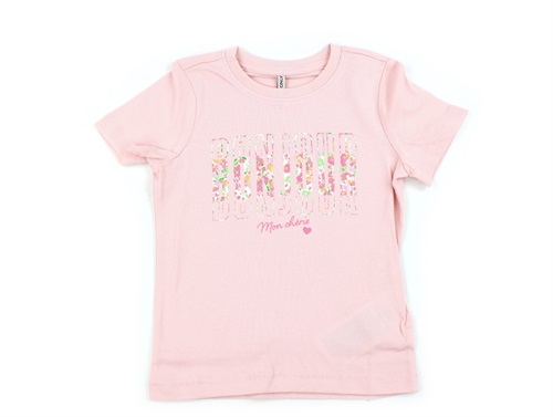 Kids Only Tickled Pink Bonjour T-shirt - Str. 2y 92cm