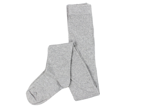 Kids Only Ligt Grey Melange/silver Glitter Strømpebukser - Str.    7-8y 122/128cm