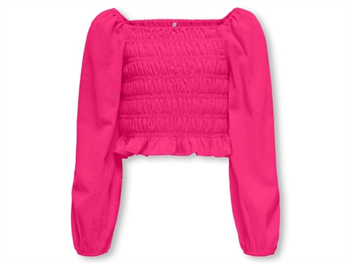 Kids Only Fuchsia Purple Puff Sleeve Top - Str. 6y 116cm