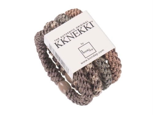 Kknekki Hårelastikker Grey Bronze Mix (4-pak)