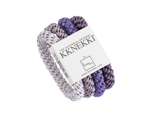 Kknekki Hårelastikker Purple Mix (4-pak)