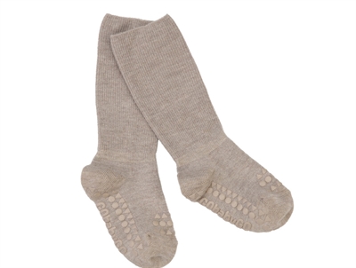 GoBabyGo skridsikre bambusstrømper i sand