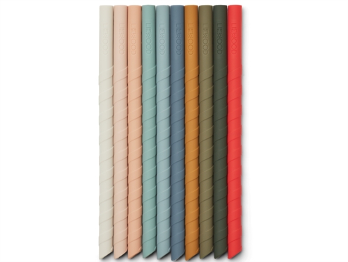 Liewood Multi Mix Sugerør Timoti Silikone (10-pak)