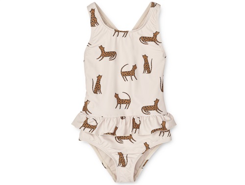 Liewood Leopard/sandy Badedragt Amara Upf 40+ - Str. 2y 92cm