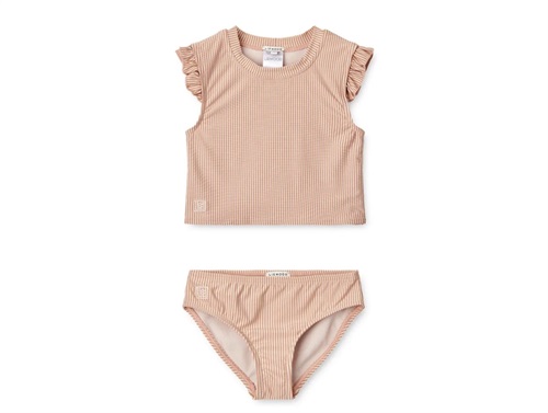 Liewood Stripe Tuscany Rose/sandy Tanktop Bikini Judie Uv40 - Str. 4y 104cm