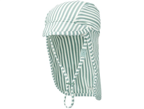 Liewood Cecilia Badehat Bæk Og Bølge Peppermint/crisp White Stribet Uv40+ - Str. 6-9m 68/74cm billede