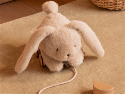 Liewood kanin trækdyr i farven mist med lange bløde ører og snor