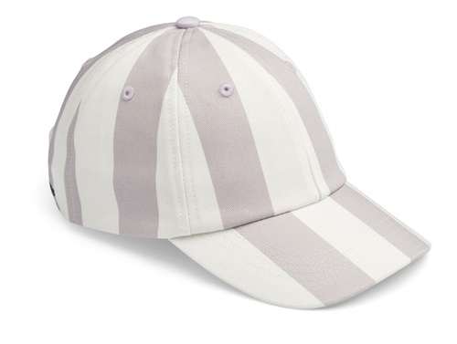 Liewood Stripe Misty Lilac Creme De La Creme Kasket Danny - Str. 51 Cm