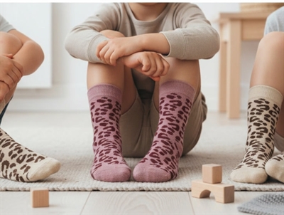 MiniPop strømper leo mix bambus (3-pak)