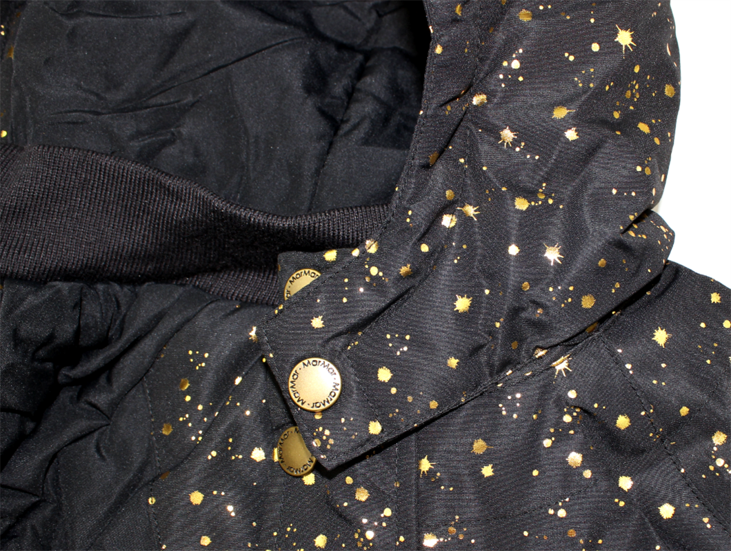 Integral knap bekymre Marmar Ode jakke sort med guldprint | Outerwear | 849,90.-