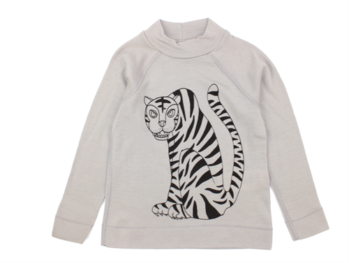 Mini Rodini t-shirt grey tiger uld