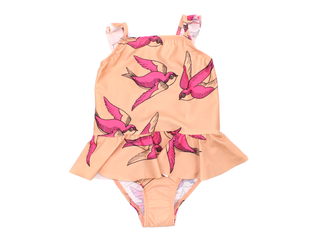 badedragt swallos pink | Mini Rodini badetøj til | UDSALG