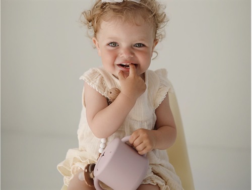 Mushie Soft Lilac Snack Kop