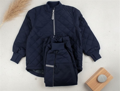 Mikk-line mørkeblå termosæt