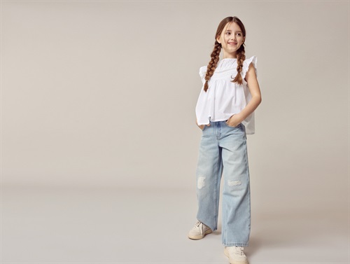 Name It Bright White Top - Str.    7-8y 122/128cm