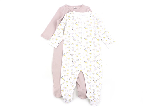Name It Violet Ice Natdragt Regnbuer (2-pak) - Str. 2y 92cm
