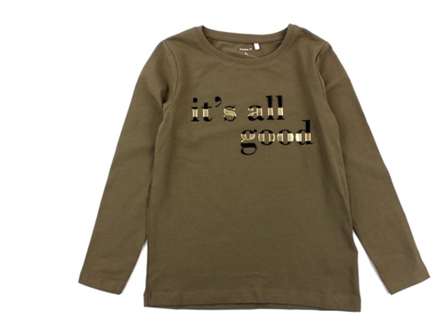 Name It T-shirt Stone Gray - Str.    11-12y 146/152cm