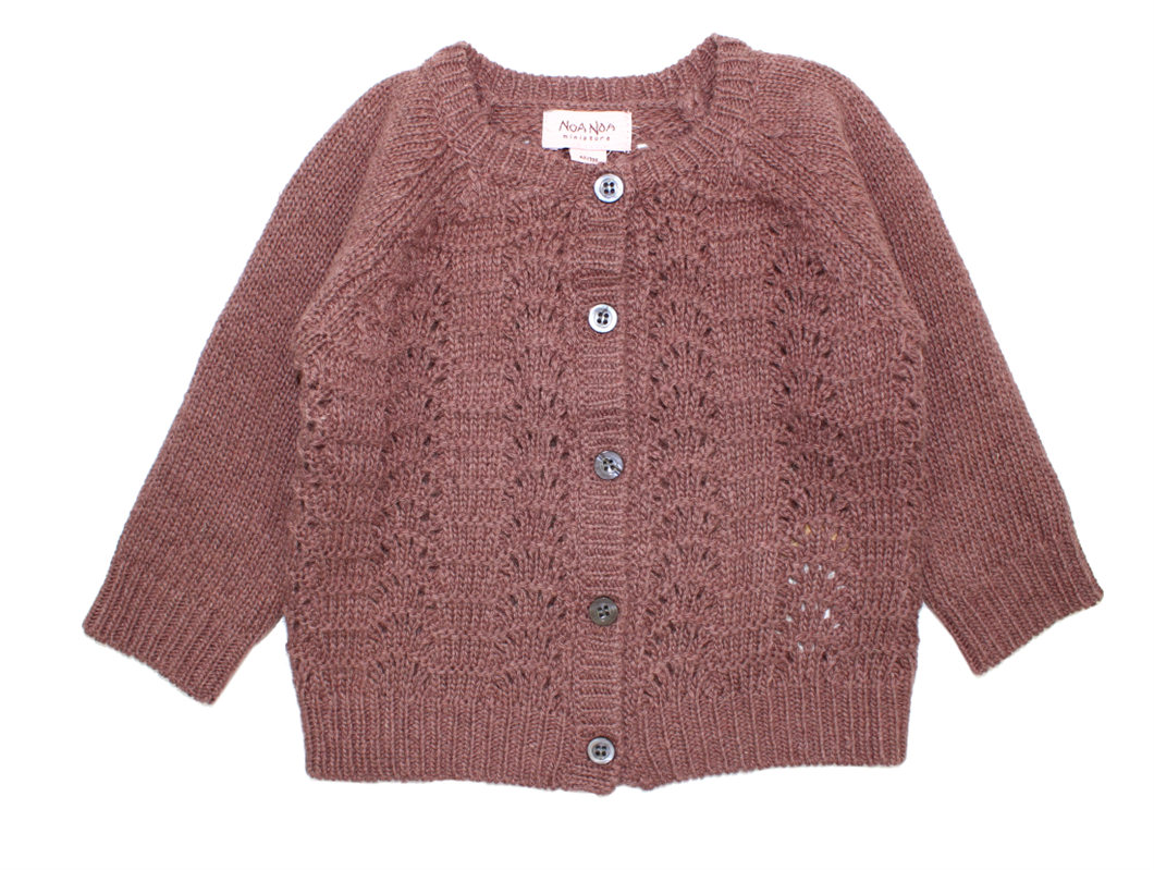 Noa Miniature rose taupe Baby Basic Wool Knit | TILBUD