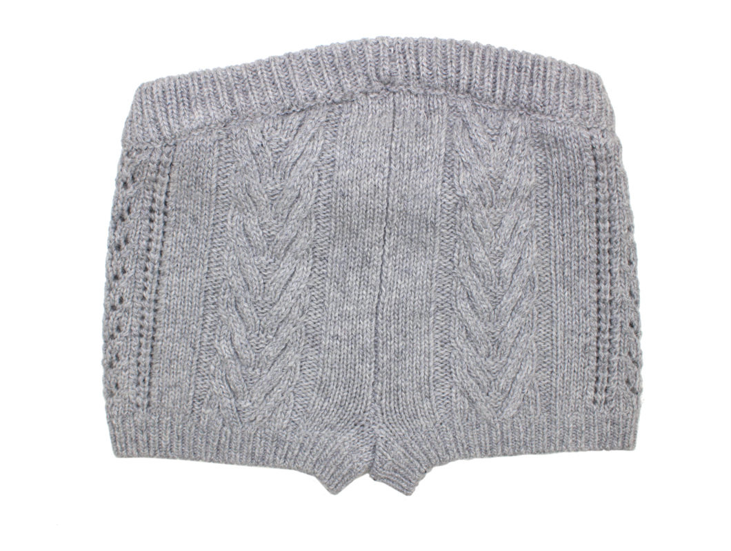 Noa shorts grey Baby basic wool knit | UDSALG