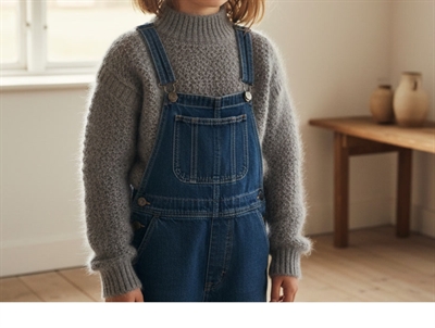 Sofie Schnoor Girls strik grå melange glitter