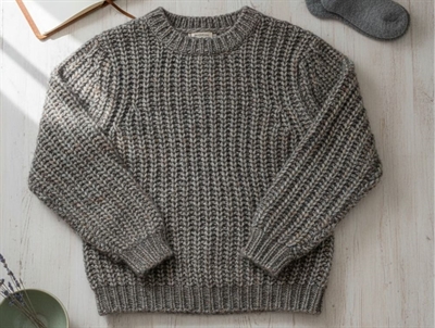 Sofie Schnoor Girls strikbluse grey melange