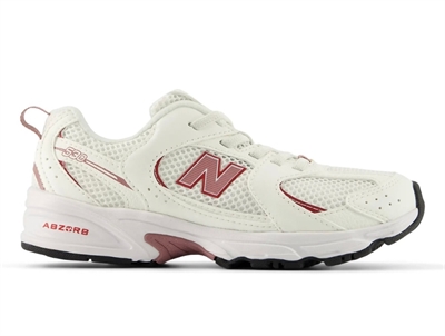 New Balance 530 sneaker hvid med elastiksnøre og mesh