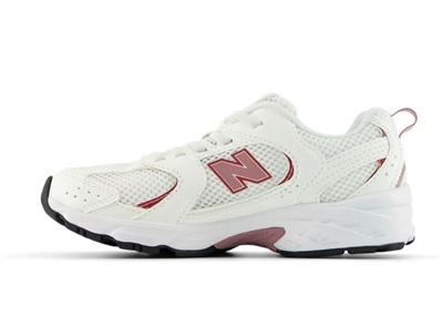 New Balance 530 sneaker hvid med elastiksnøre og mesh