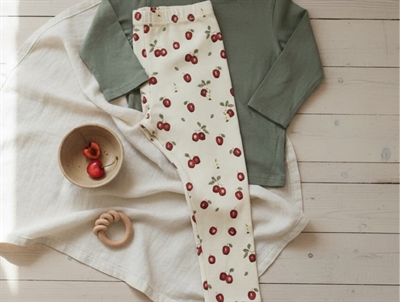 Petit Piao apple printet leggings