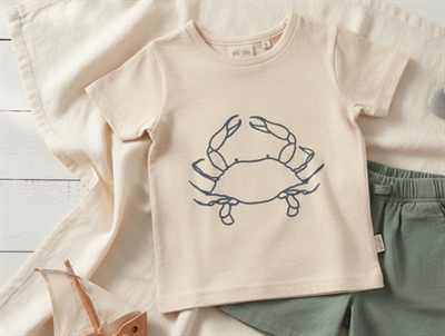 Petit Piao t-shirt fog med krabbemotiv