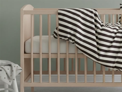 Petit Piao sengetøj baby coffee/cream