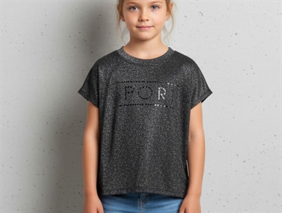 Sofie Schnoor Girls Sport t-shirt black glitter