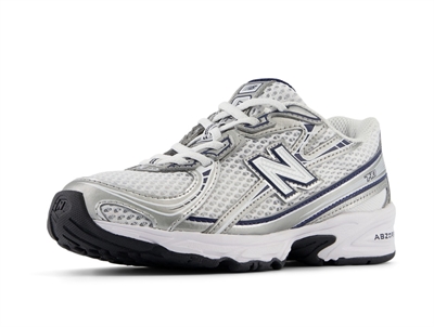 New Balance 740 sneakers hvid/blå/sølv med elastiksnøre