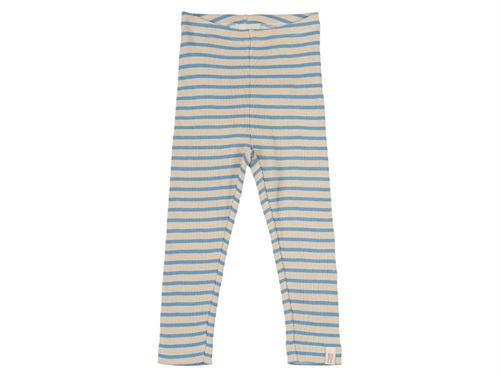 Petit Piao Leggings Allure Blå/mørk Råhvid Stribet - Str. 9m 74cm billede
