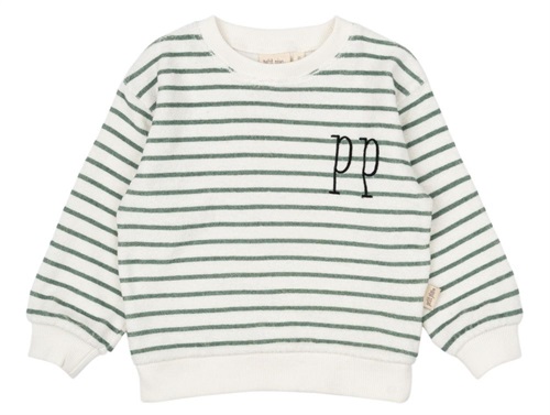 Petit Piao Sweatshirt Grøn Stribet