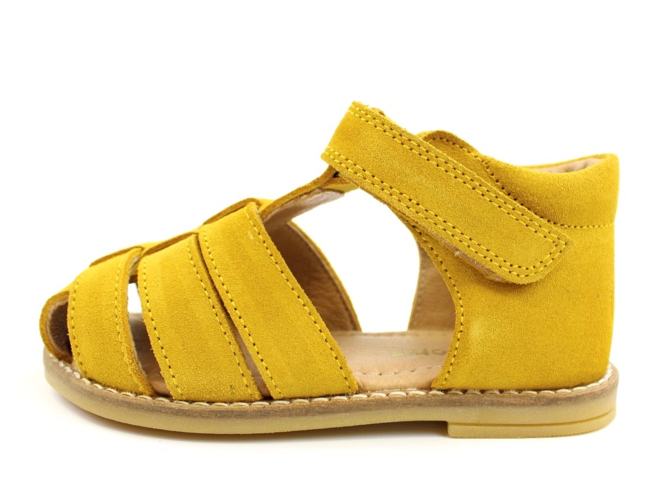 Topmøde evig Albany Pom Pom sandaler gul ruskind | 6398 | 599,90.-