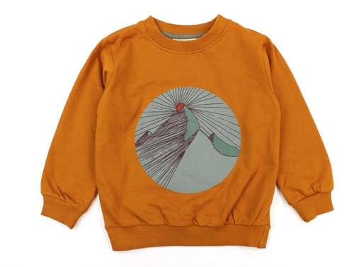 Soft Gallery sweatshirt Konrad pumpkin spice mountains