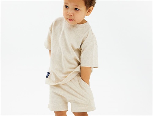The New Siblings Norval Sweat Shorts Oatmeal Meleret - Str. 2y 92cm