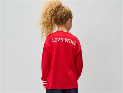 THE NEW Ruby langærmet t-shirt rød pige bagfra