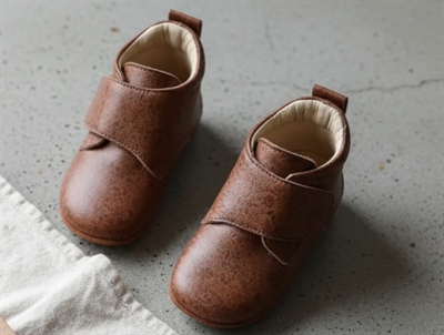 Wheat hjemmesko amber brown flowers