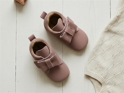 Wheat dusty rouge hjemmesko med sløjfe