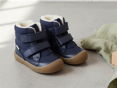 Wheat navy vinterstøvle Daxi med TEX