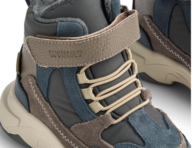 Wheat Muni 2.0 TEX vintersneakers dark petroleum med fleecefor